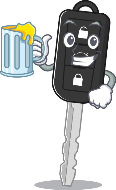 吉祥物车钥匙用大玻璃设计图片下载