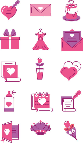 设置图标母亲节半线和颜色风格图片下载