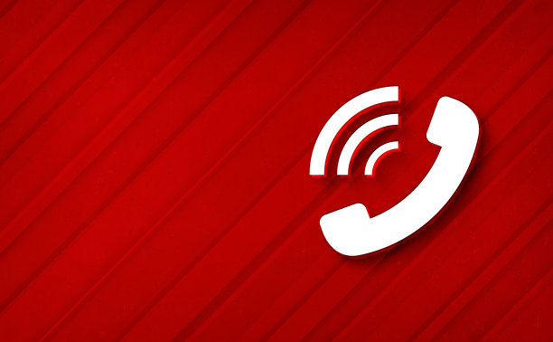 电话铃声图标梦幻抽象红色背景斜线条纹线条插图设计图片下载