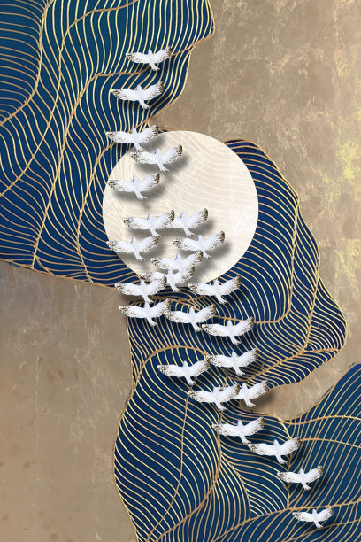 3d壁画墙纸，花朵，树枝，蝴蝶，鸟。适合使用在一个墙框图片下载