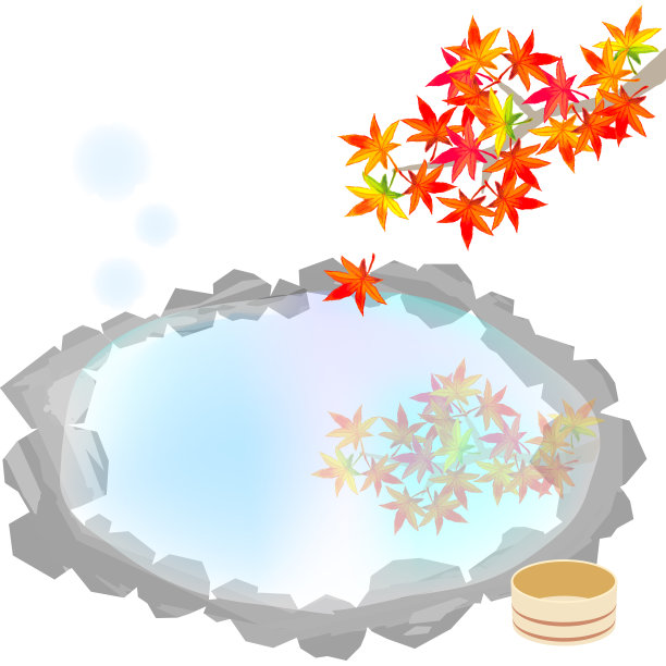 秋季温泉图片下载