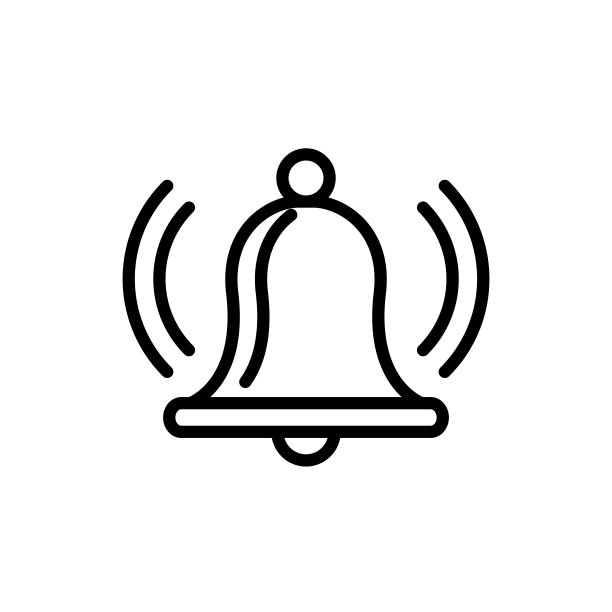 插图向量图形的钟图标模板图片下载