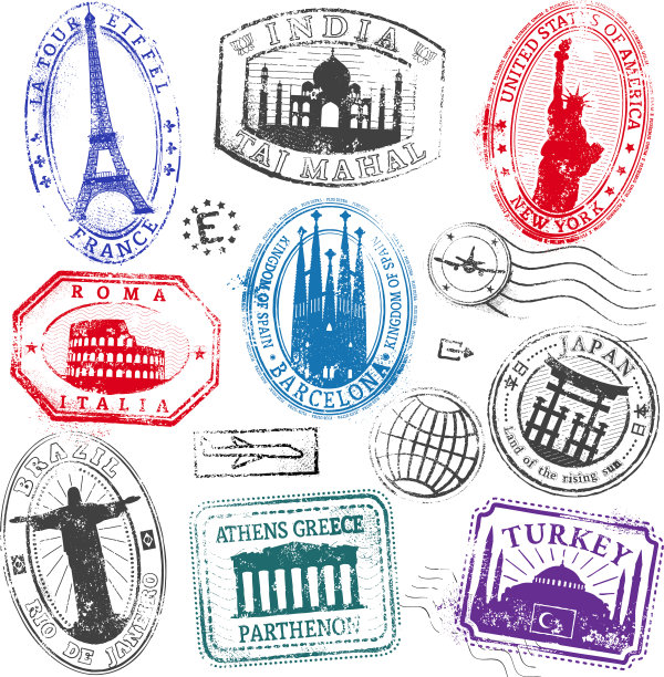 著名古迹旅游邮票套装1图片下载