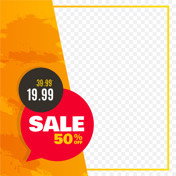 销售旗帜框架与价格标签图片下载