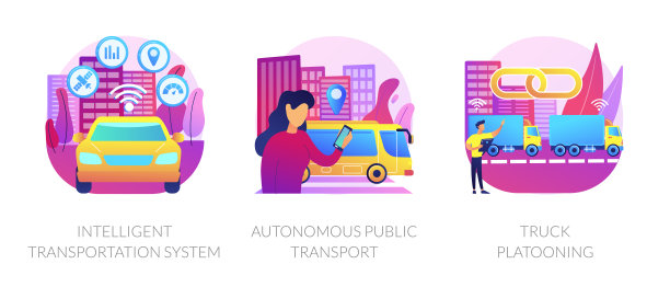 智能交通管理矢量概念隐喻。图片下载