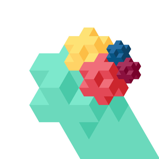 抽象几何等距背景图片下载