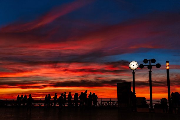 日落大道图片下载