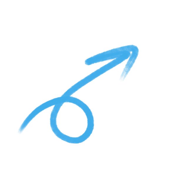 蓝色的指针。标记画插图图片下载