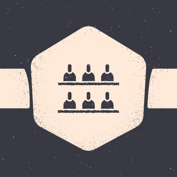 垃圾摇滚陪审员图标孤立在灰色背景图片下载