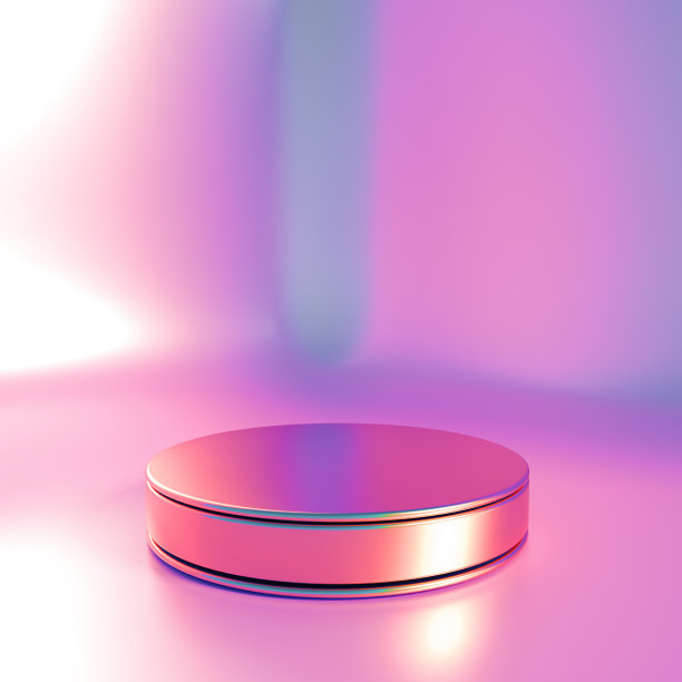 优雅、美丽的抽象背景，包含元素、工作室、基座和极简主义的3D渲染插图图片下载