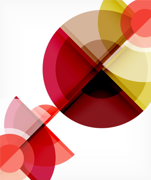 抽象背景圆和三角形设计图片下载