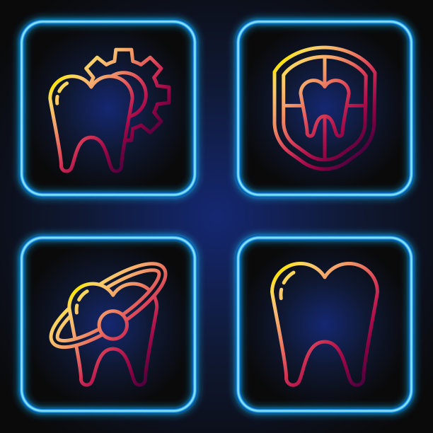 设牙线牙齿美白概念图片下载