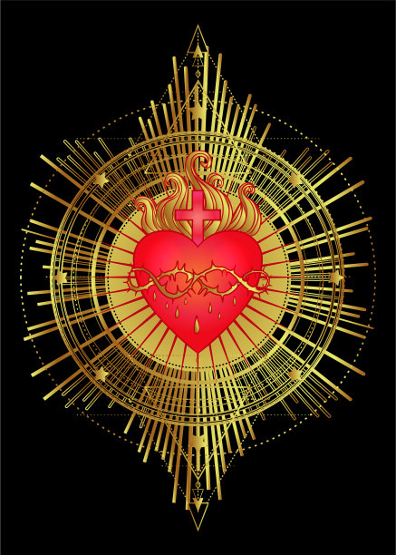 圣心耶稣用光芒图片下载