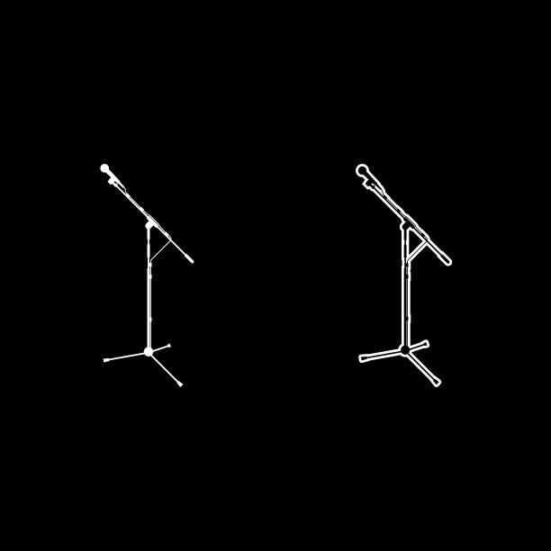 支架麦克风录音设备架图片下载