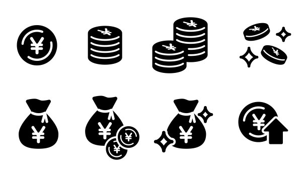 一组点相关的图标图片下载