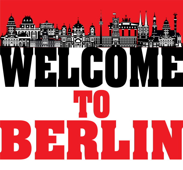 柏林城市的天际线图片下载