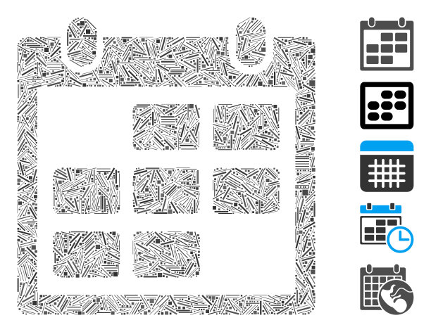 Hatch拼贴日历月图片下载