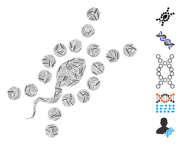 线拼贴DNA复制图片下载