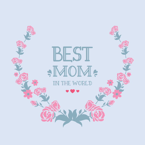 世界上最好的妈妈优雅的框架图片下载