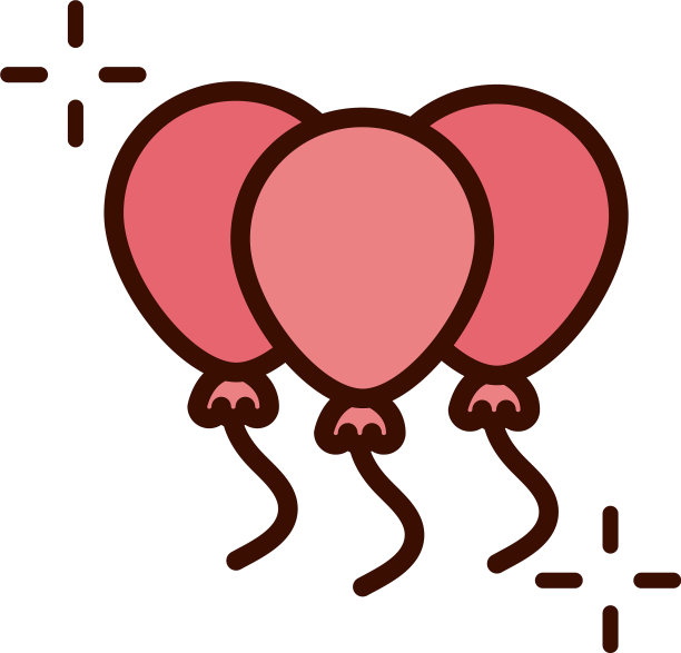 母亲节束气球装饰庆祝图片下载