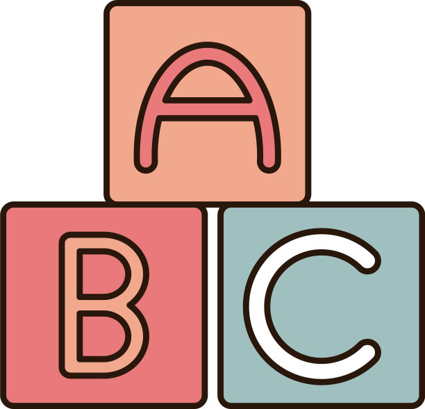 学校教育字母积木图片下载