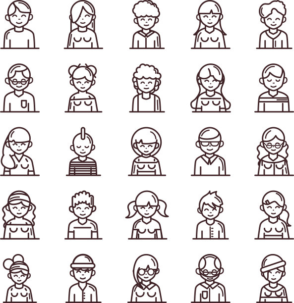 阿凡达男女女卡通人物图片下载