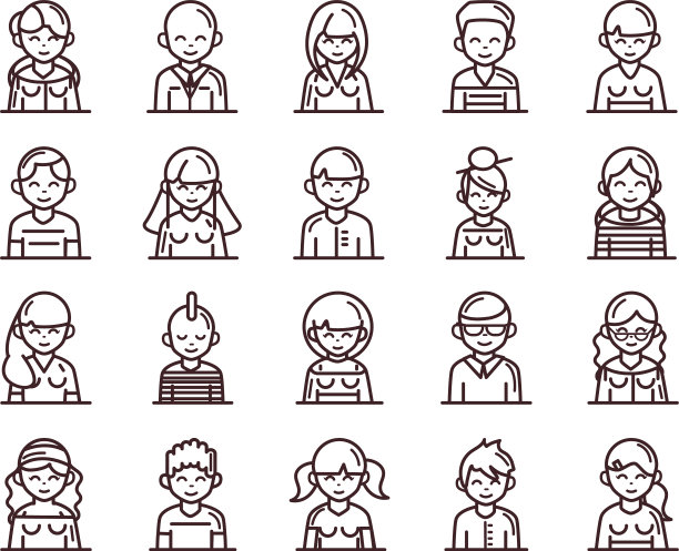 阿凡达男女女卡通人物图片下载