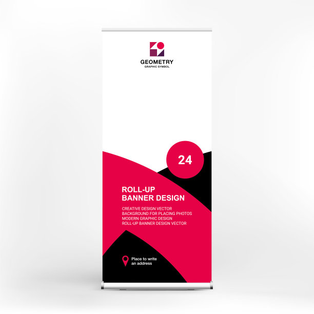 横幅设计，广告，会议，研讨会，海报模板放置照片和文字。创意演示背景图片下载