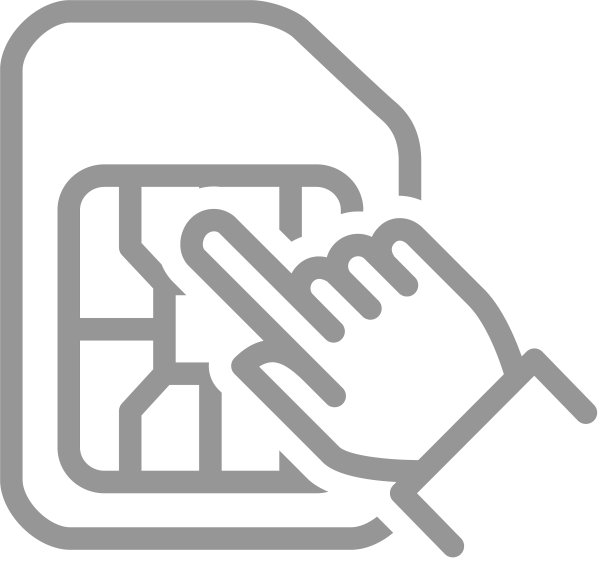 人类选择SIM卡线性图标图片下载