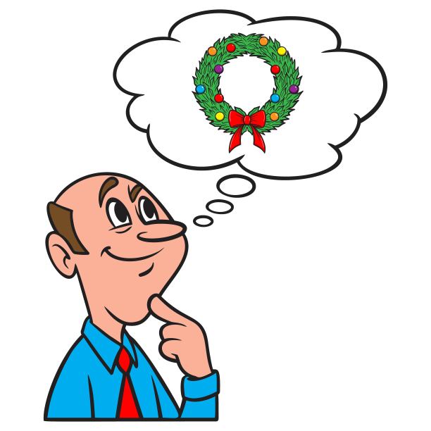 想着圣诞花环图片下载