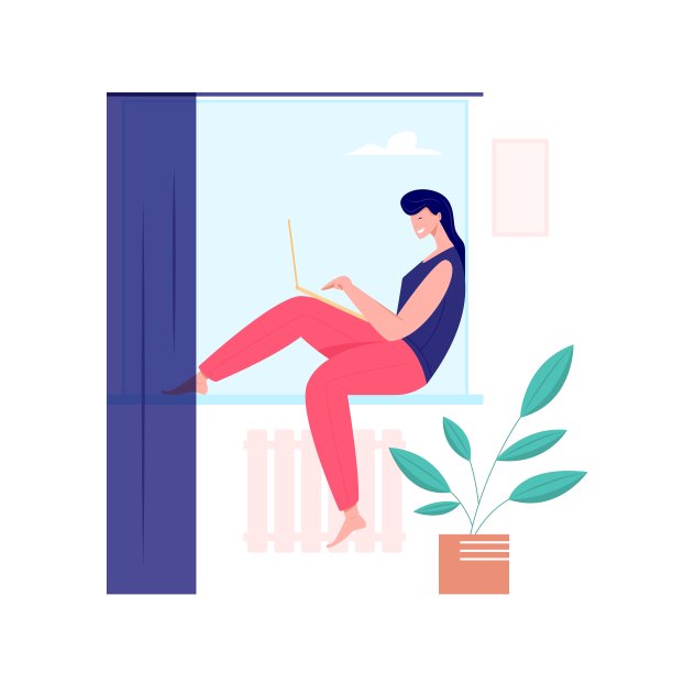 在家工作，自由职业的概念图片下载