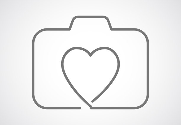 相机心脏图标图片下载