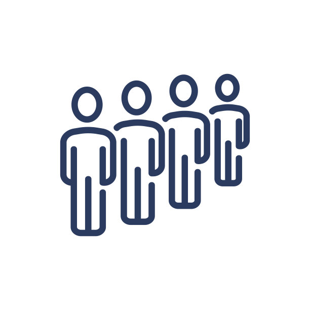 排队的人细线图标图片下载