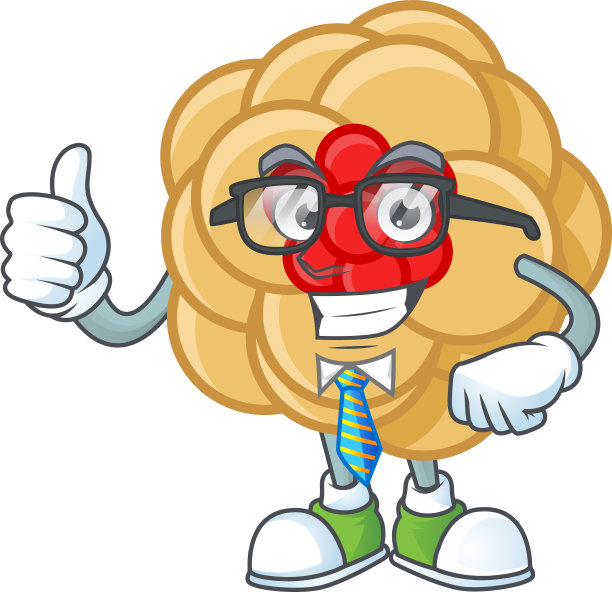 卡通商人中国金花与玻璃图片下载