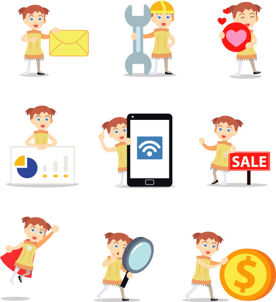 设定人物女人买腿灯图片下载