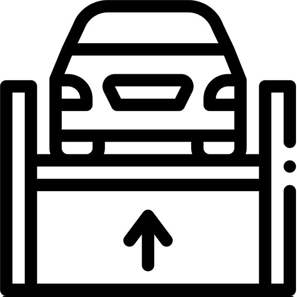 汽车起重图标轮廓图片下载