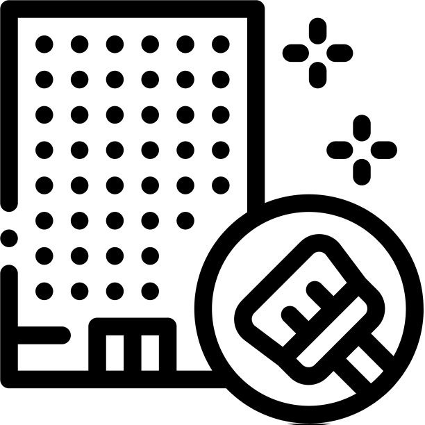 建筑清洁轮廓图标图片下载