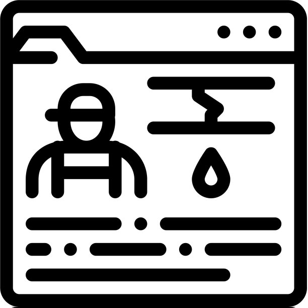 水管工网站图标轮廓图片下载