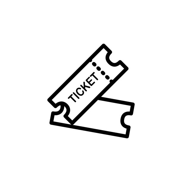 插图票图标模板的矢量图形图片下载