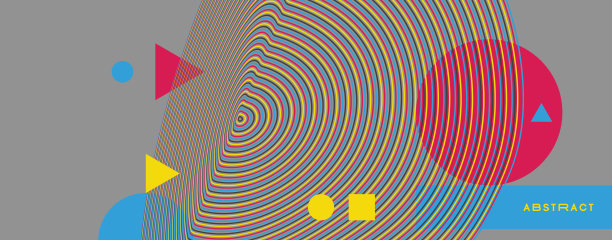 背景与光学错觉。图案可以作为一个模板用于小册子，年度报告，杂志，海报，演示，传单或横幅。3 d矢量插图。图片下载