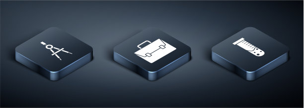 设置等距绘图罗经、试管和烧瓶图片下载