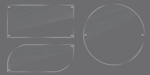 透明玻璃。矢量背景由塑料制成。绝缘有机玻璃板。股票的照片。图片下载