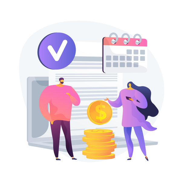 契约计费向量概念隐喻。图片下载