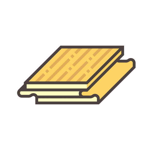 木地板和白色背景上的材质矢量图标设计。图片下载