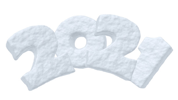 2021年新春快乐雪文孤立上白图片下载