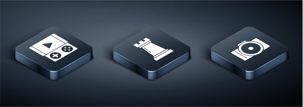 设置等距便携式视频游戏机照片图片下载