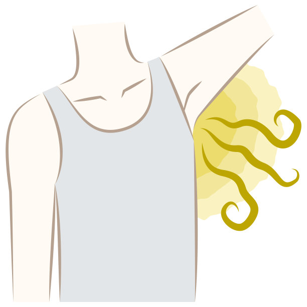 患有腋窝异味和腋窝异味的男性图片下载