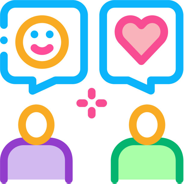 人类可爱的谈话图标轮廓图片下载