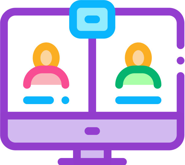 视频会议图标概要图片下载