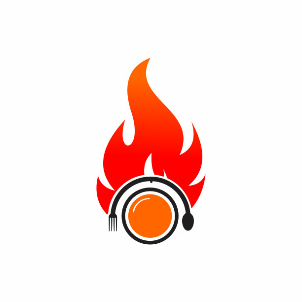 餐饮餐厅标志设计，热餐标志设计概念，餐厅，咖啡厅，餐厅等标志设计。图片下载